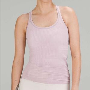 Lululemon Pink Ebb to Street Full Length Tank Size 12 Preowned